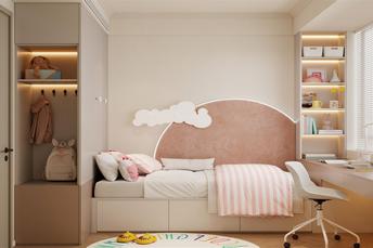 【臻選家裝樣板間】未來(lái)派+米多琦丨給女兒一間帶功能的甜美公主房